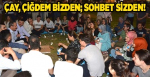 Başkan Şengül 'Çay çiğdem bizden, sohbet sizden' etkinliğinde gençlerle buluştu