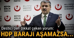 BBP Genel Başkanı Destici: HDP barajı aşamazsa...
