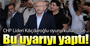 Kemal Kılıçdaroğlu oyunu kullandı