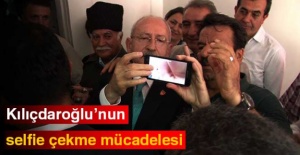 Kılıçdaroğlu’nun selfie çekme mücadelesi