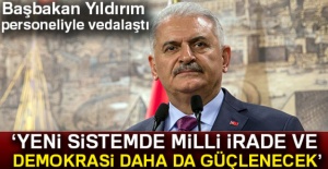 Başbakan Yıldırım, Başbakanlık personeliyle vedalaştı