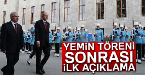 Yemin töreni sonrası Erdoğan'dan ilk açıklama
