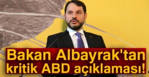 Bakan Albayrak'tan ABD'nin yaptırım kararıyla ilgili flaş sözler...
