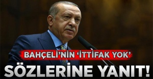 Erdoğan'dan Bahçeli'ye ittifak cevabı