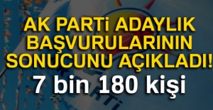 AK Parti'ye belediye başkanlığı için 7 bin 180 başvuru