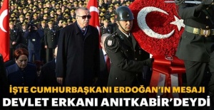 Cumhurbaşkanı Erdoğan Atatürk'ü Andı