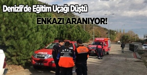 Denizli'de Eğitim Uçağı Düştü