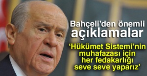Devlet Bahçeli'den önemli açıklamalar