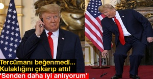 Tercümanı Beğenmedi... Kulaklığını Çıkarıp Attı!