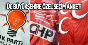 Üç Büyükşehire Özel Seçim Anketi!
