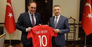 Yıldırım Demirören'den Fuat Oktay'a ziyaret