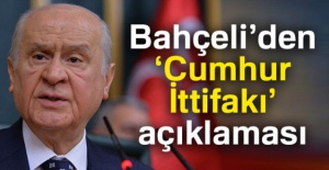 Bahçeli'den ‘Cumhur İttifakı' açıklaması