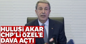 Bakan Akar'dan CHP'li Özel hakkında suç duyurusu