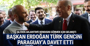 Cumhurbaşkanı Erdoğan Türk gencini Paraguay ziyaretine davet etti