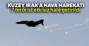 Kuzey Irak'a hava harekatı: 7 terörist etkisiz hale getirildi
