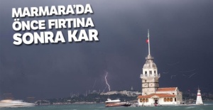 Marmara'da fırtına ve kar uyarısı