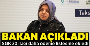 Bakan açıkladı: SGK 30 ilacı daha ödeme listesine ekledi