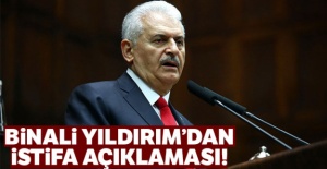 Binali Yıldırım'dan istifa açıklaması