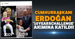 Cumhurbaşkanı Erdoğan '10YearsChallenge' akımına katıldı