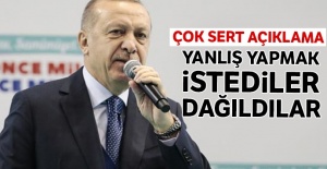 Cumhurbaşkanı Erdoğan'dan sert açıklama