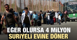 Güvenli bölge olursa 4 milyon Suriyeli evine döner