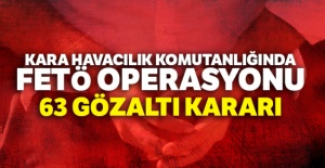 Kara Havacılık Komutanlığında FETÖ operasyonu