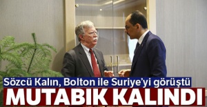 Sözcü Kalın, Bolton ile telefonda görüştü