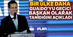 Bir ülke daha Guaido'yu geçici başkan olarak tanıdığını açıkladı