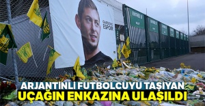 Arjantinli futbolcuyu taşıyan uçağın enkazına ulaşıldı