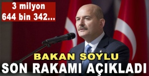 Bakan Soylu son rakamı açıkladı