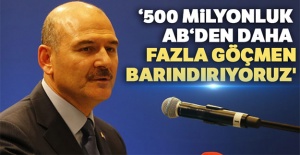 Bakan Soylu, '500 milyonluk AB‘den daha fazla göçmen barındırıyoruz'