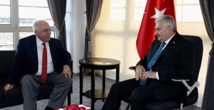 Binali Yıldırım, Doğu Perinçek'i kabul etti