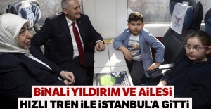 Binali Yıldırdım, devir töreninin ardından İstanbul’a hızlı tren ile gitti
