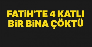 İstanbul Balat'ta 4 Katlı Bina Çöktü
