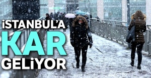 İstanbul'a kar geliyor!