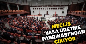 Meclis ‘yasa üretme fabrikası'ndan çıkıyor