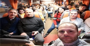 Münir Bezmez ilk Ankara Seyahatini gençlerle birlikte yaptı