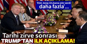 Tarihi zirve sonrası Trump'tan ilk açıklama