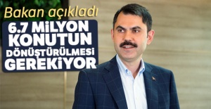 Bakan Kurum: 6.7 milyon konutun dönüştürülmesi gerekiyor