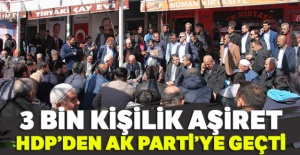 Batman'da 3 bin kişilik aşiret HDP'den AK Parti'ye geçti