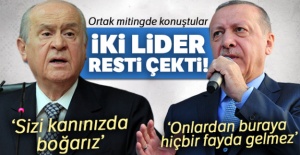 Cumhurbaşkanı Erdoğan ve Bahçeli ortak miting düzenledi!