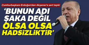 Cumhurbaşkanı Erdoğan'dan sert sözler