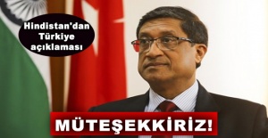 Hindistan'dan 'Türkiye' açıklaması: Müteşekkiriz!