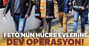 İzmir'de FETÖ'nün hücre evlerine dev operasyon