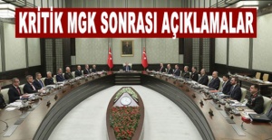 Kritik MGK sonrası açıklamalar