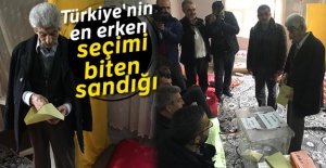 Türkiye'nin en erken biten seçimi