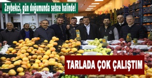 Zeybekci, gün doğumunda sebze halinde