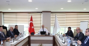 Başkan Özlü istişare toplantısı yaptı