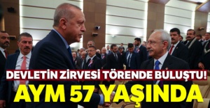 Cumhurbaşkanı Erdoğan Yüce Divan Salonundaki törene katıldı