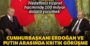 Cumhurbaşkanı Erdoğan ile Putin bir araya geldi